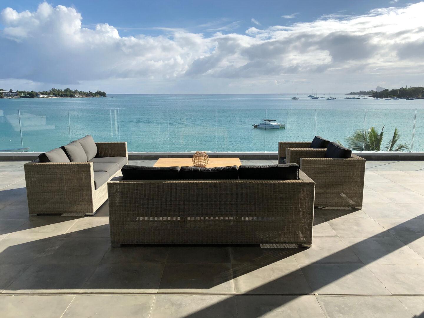 Penthouse exclusif de 4 chambres inspiré par l'océan à louer à Grand Baie