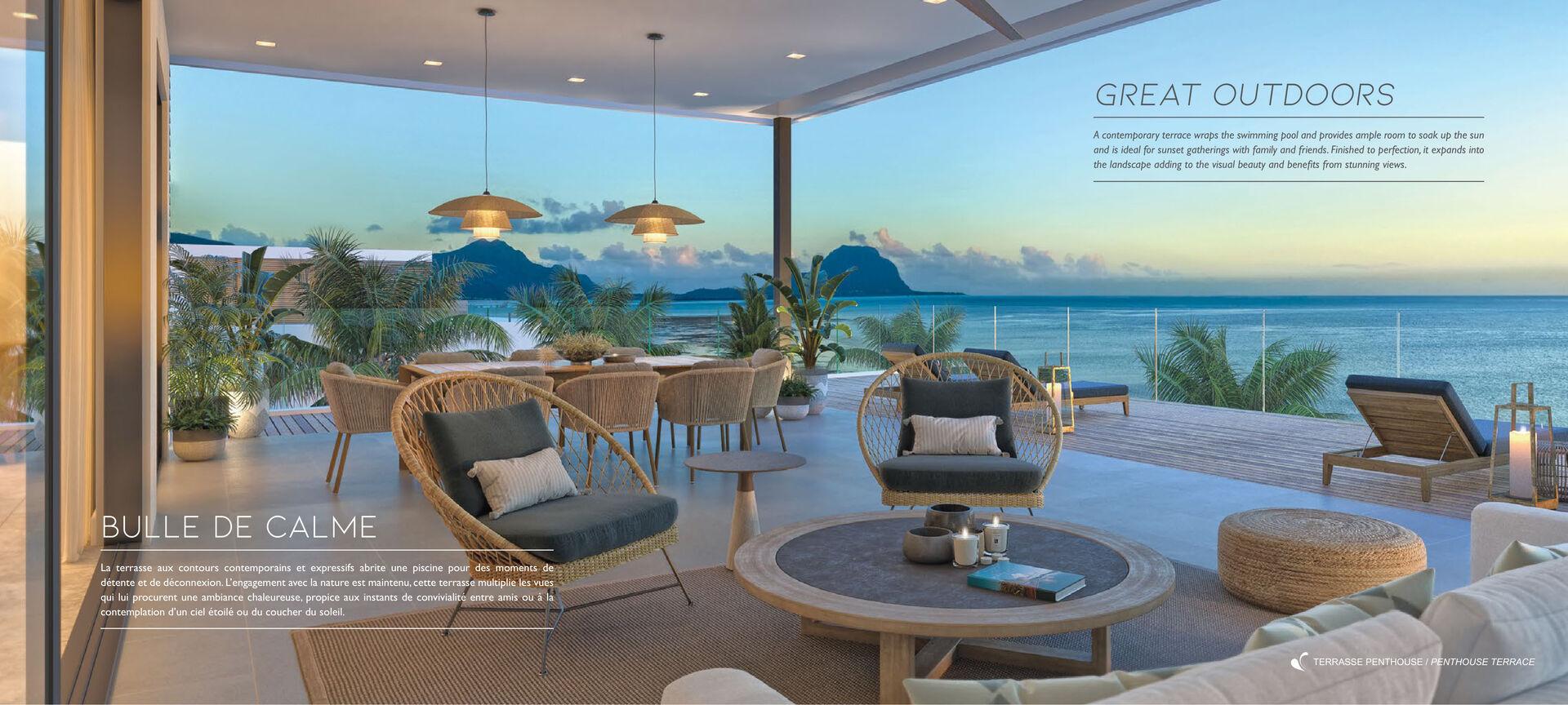 Une Opportunité Exclusive d’Acquérir un Penthouse de Prestige en Bord de Mer avec Piscine Privée et Vue Panoramique sur le Lagon