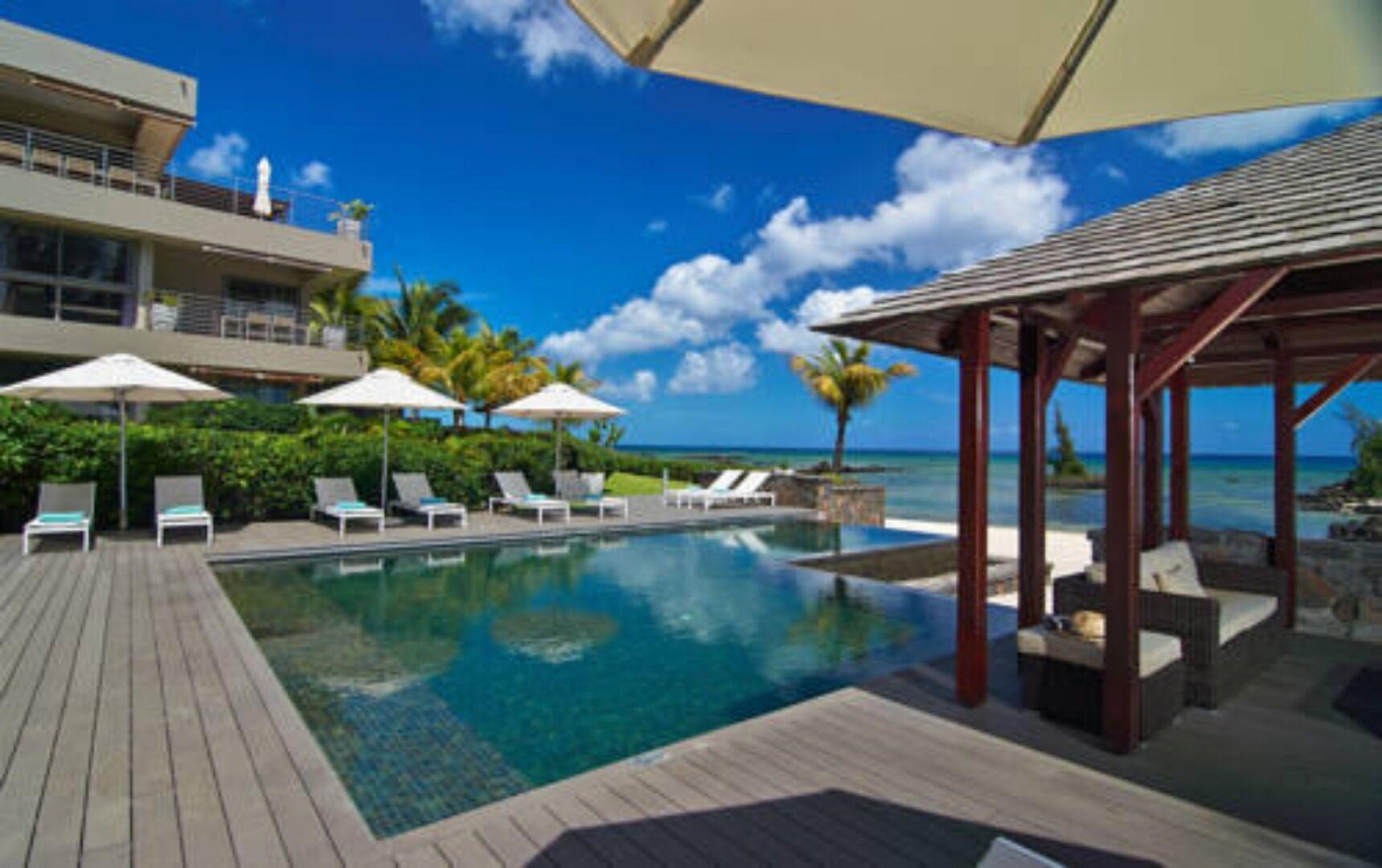 Appartement de luxe 4 chambres en bord de mer à vendre dans la résidence en front de mer, Pointe aux Biches